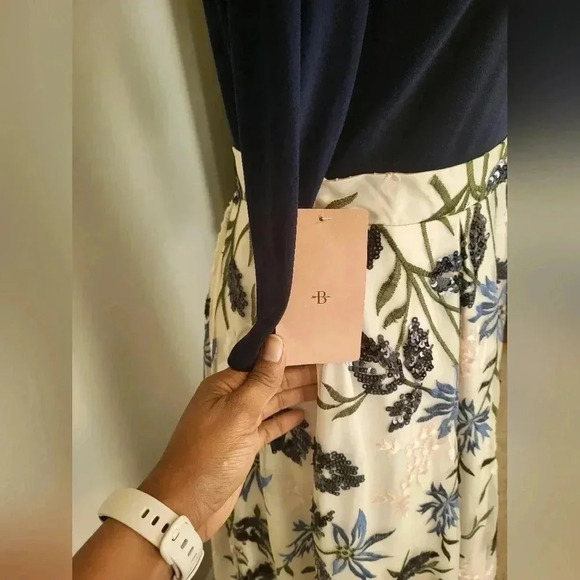 Anthropologie BHLDN Gianni Floral Embroidered Lace Dress(10)NWT - Picture 10 of 16